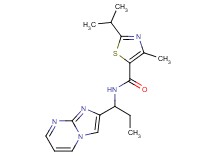 N-(1-imidazo[1,2-a]pyrimidin-2-ylpropyl)-2-isopropyl-4-methyl-1,3-thiazole-5-carboxamide