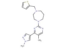 1-[5-methyl-4-(1-methyl-1H-pyrazol-4-yl)pyrimidin-2-yl]-4-(2-thienylmethyl)-1,4-diazepane