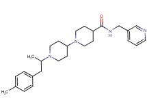 1'-[1-methyl-2-(4-methylphenyl)ethyl]-N-(3-pyridinylmethyl)-1,4'-bipiperidine-4-carboxamide