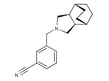 3-[(1R*,2R*,6S*,7S*)-4-azatricyclo[5.2.2.0~2,6~]undec-4-ylmethyl]benzonitrile
