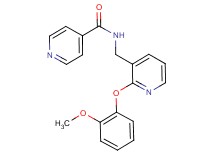 N-{[2-(2-methoxyphenoxy)-3-pyridinyl]methyl}isonicotinamide
