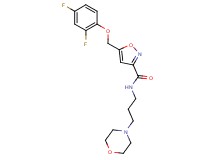 5-[(2,4-difluorophenoxy)methyl]-N-[3-(4-morpholinyl)propyl]-3-isoxazolecarboxamide