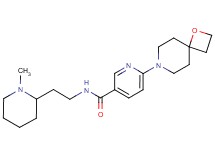 N-[2-(1-methylpiperidin-2-yl)ethyl]-6-(1-oxa-7-azaspiro[3.5]non-7-yl)nicotinamide