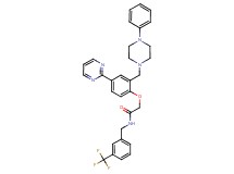 2-[2-[(4-phenyl-1-piperazinyl)methyl]-4-(2-pyrimidinyl)phenoxy]-N-[3-(trifluoromethyl)benzyl]acetamide