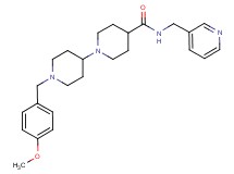 1'-(4-methoxybenzyl)-N-(3-pyridinylmethyl)-1,4'-bipiperidine-4-carboxamide