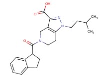 5-(2,3-dihydro-1H-inden-1-ylcarbonyl)-1-(3-methylbutyl)-4,5,6,7-tetrahydro-1H-pyrazolo[4,3-c]pyridine-3-carboxylic acid