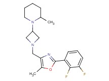 1-(1-{[2-(2,3-difluorophenyl)-5-methyl-1,3-oxazol-4-yl]methyl}azetidin-3-yl)-2-methylpiperidine