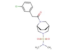 (1R*,5R*)-6-[(3-chlorophenyl)acetyl]-N,N-dimethyl-3,6-diazabicyclo[3.2.2]nonane-3-sulfonamide