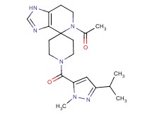 5-acetyl-1'-[(3-isopropyl-1-methyl-1H-pyrazol-5-yl)carbonyl]-1,5,6,7-tetrahydrospiro[imidazo[4,5-c]pyridine-4,4'-piperidine]