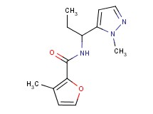 3-methyl-N-[1-(1-methyl-1H-pyrazol-5-yl)propyl]-2-furamide
