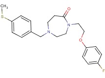 4-[2-(4-fluorophenoxy)ethyl]-1-[4-(methylthio)benzyl]-1,4-diazepan-5-one