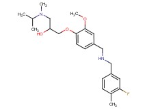 1-(4-{[(3-fluoro-4-methylbenzyl)amino]methyl}-2-methoxyphenoxy)-3-[isopropyl(methyl)amino]-2-propanol