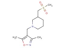 1-[(3,5-dimethylisoxazol-4-yl)methyl]-3-[(methylsulfonyl)methyl]piperidine