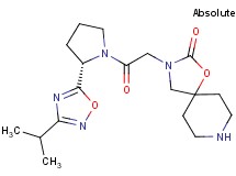 3-{2-[(2S)-2-(3-isopropyl-1,2,4-oxadiazol-5-yl)-1-pyrrolidinyl]-2-oxoethyl}-1-oxa-3,8-diazaspiro[4.5]decan-2-one hydrochloride