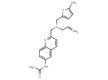 N-[2-({allyl[(5-methyl-2-thienyl)methyl]amino}methyl)quinolin-6-yl]acetamide