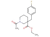 ethyl 1-acetyl-3-(4-fluorobenzyl)-3-piperidinecarboxylate