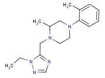1-[(1-ethyl-1H-1,2,4-triazol-5-yl)methyl]-2-methyl-4-(2-methylphenyl)piperazine