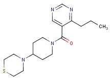 4-{1-[(4-propylpyrimidin-5-yl)carbonyl]piperidin-4-yl}thiomorpholine