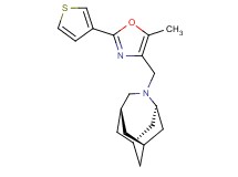 (1R*,3s,6r,8S*)-4-{[5-methyl-2-(3-thienyl)-1,3-oxazol-4-yl]methyl}-4-azatricyclo[4.3.1.1~3,8~]undecane