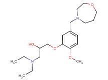 1-(diethylamino)-3-[2-methoxy-5-(1,4-oxazepan-4-ylmethyl)phenoxy]propan-2-ol