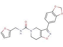 3-(1,3-benzodioxol-5-yl)-N-(2-furylmethyl)-6,7-dihydroisoxazolo[4,5-c]pyridine-5(4H)-carboxamide
