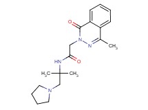 N-[1,1-dimethyl-2-(1-pyrrolidinyl)ethyl]-2-(4-methyl-1-oxo-2(1H)-phthalazinyl)acetamide trifluoroacetate