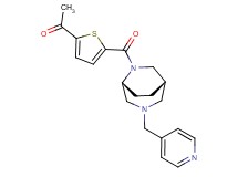 1-(5-{[(1S*,5R*)-3-(4-pyridinylmethyl)-3,6-diazabicyclo[3.2.2]non-6-yl]carbonyl}-2-thienyl)ethanone