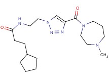 3-cyclopentyl-N-(2-{4-[(4-methyl-1,4-diazepan-1-yl)carbonyl]-1H-1,2,3-triazol-1-yl}ethyl)propanamide