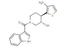 (3S*,4R*)-1-(1H-indol-3-ylcarbonyl)-4-(3-methyl-2-thienyl)piperidin-3-ol