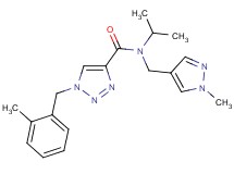 N-isopropyl-1-(2-methylbenzyl)-N-[(1-methyl-1H-pyrazol-4-yl)methyl]-1H-1,2,3-triazole-4-carboxamide