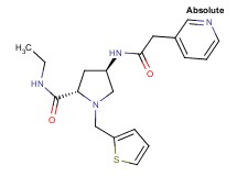 (4R)-N-ethyl-4-[(pyridin-3-ylacetyl)amino]-1-(2-thienylmethyl)-L-prolinamide