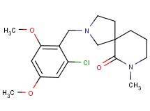 2-(2-chloro-4,6-dimethoxybenzyl)-7-methyl-2,7-diazaspiro[4.5]decan-6-one
