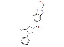 (5-{[(3R*,4S*)-3-amino-4-phenylpyrrolidin-1-yl]carbonyl}-1H-benzimidazol-2-yl)methanol