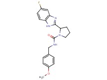 2-(5-fluoro-1H-benzimidazol-2-yl)-N-(4-methoxybenzyl)-1-pyrrolidinecarboxamide