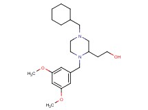 2-[4-(cyclohexylmethyl)-1-(3,5-dimethoxybenzyl)-2-piperazinyl]ethanol