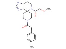 5-(methoxyacetyl)-1'-[(4-methylphenyl)acetyl]-1,5,6,7-tetrahydrospiro[imidazo[4,5-c]pyridine-4,4'-piperidine]