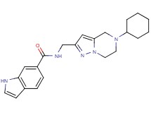N-[(5-cyclohexyl-4,5,6,7-tetrahydropyrazolo[1,5-a]pyrazin-2-yl)methyl]-1H-indole-6-carboxamide
