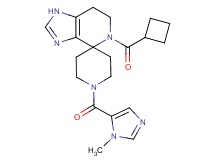 5-(cyclobutylcarbonyl)-1'-[(1-methyl-1H-imidazol-5-yl)carbonyl]-1,5,6,7-tetrahydrospiro[imidazo[4,5-c]pyridine-4,4'-piperidine]