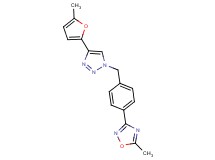 5-methyl-3-(4-{[4-(5-methyl-2-furyl)-1H-1,2,3-triazol-1-yl]methyl}phenyl)-1,2,4-oxadiazole
