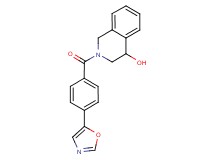 2-[4-(1,3-oxazol-5-yl)benzoyl]-1,2,3,4-tetrahydroisoquinolin-4-ol