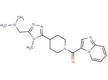 ({5-[1-(imidazo[1,2-a]pyridin-3-ylcarbonyl)piperidin-4-yl]-4-methyl-4H-1,2,4-triazol-3-yl}methyl)dimethylamine