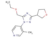 4-[5-(ethoxymethyl)-3-(tetrahydrofuran-3-yl)-1H-1,2,4-triazol-1-yl]-3-methylpyridine