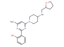 2-(4-methyl-6-{4-[(tetrahydrofuran-2-ylmethyl)amino]piperidin-1-yl}pyrimidin-2-yl)phenol