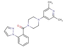 1-(2,6-dimethyl-4-pyridinyl)-4-[2-(1H-pyrazol-1-yl)benzoyl]piperazine