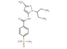 4-(aminosulfonyl)-N-[1-(1-ethylpropyl)-3-methyl-1H-pyrazol-5-yl]benzamide