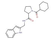 1-(cyclohexylcarbonyl)-N-(1H-indol-2-ylmethyl)pyrrolidine-2-carboxamide