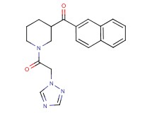 2-naphthyl[1-(1H-1,2,4-triazol-1-ylacetyl)-3-piperidinyl]methanone