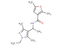 N-[1-(1-ethyl-3,5-dimethyl-1H-pyrazol-4-yl)ethyl]-2,5-dimethyl-3-furamide