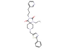 1-ethyl-8-[(2-phenyl-1,3-thiazol-5-yl)methyl]-3-[3-(3-pyridinyl)propyl]-1,3,8-triazaspiro[4.5]decane-2,4-dione