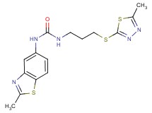 N-(2-methyl-1,3-benzothiazol-5-yl)-N'-{3-[(5-methyl-1,3,4-thiadiazol-2-yl)thio]propyl}urea